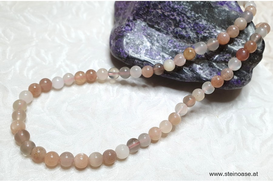 Kette Mondstein 'Bunt' 4mm